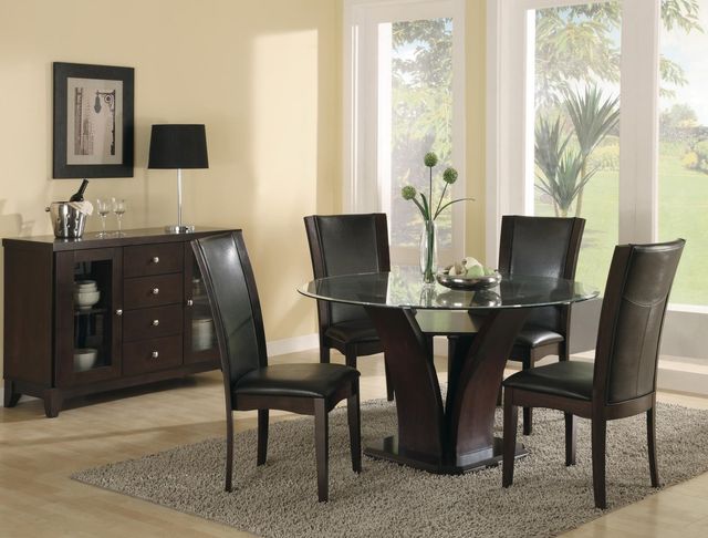 Homelegance® Daisy Dark Brown/Espresso Side Chair-1