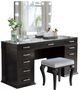 Furniture of America® Valentina 3-Piece Light Gray/Obsidian Gray Vanity Set-0