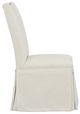 Fairfield® Customizable Entree Dining Pull Tall Back Skirted Dining Chair with Tobacco Legs-2