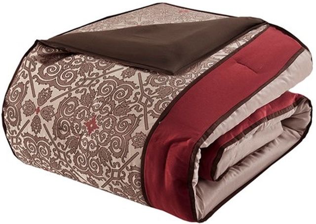 Olliix by Madison Park Essentials Red Queen Delaney 24 Piece Room In a Bag-4