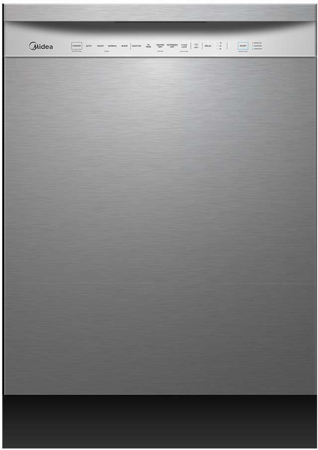Midea® 24" Stainless Steel Front Control Built In Dishwasher -0