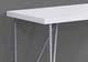 Monarch Specialties Inc. 48"L White and Silver Metal Computer Desk-1