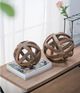 A & B Home Brown Ravello Orbs Decorative Object-3