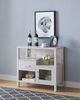 Brassex Inc. White Oak Storage Cabinet-2