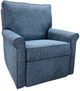 Luke Home Clayton Hampstead Navy Manual Reclining Chair-0