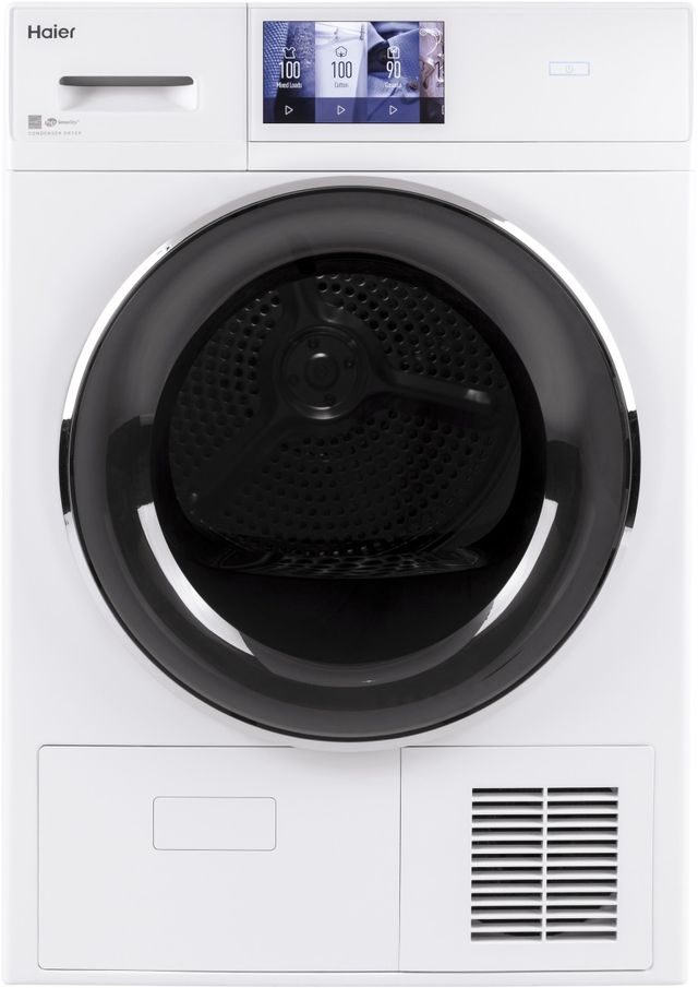 Haier 4.1 Cu. Ft. White Front Load Electric Dryer-1