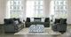 Furniture of America® Loughton Gun Metal/Ivory Ottoman-2