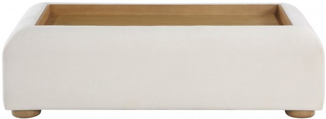 Meridian Furniture Diana Natural Coffee Table with Cream Base-2