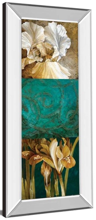 Classy Art From My Garden II by Linda Thompson Mirror Framed Wall Art-1