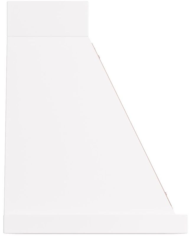 Ilve® Nostalgie II Noblesse 30" White Wall Mounted Range Hood with Copper Trim-2