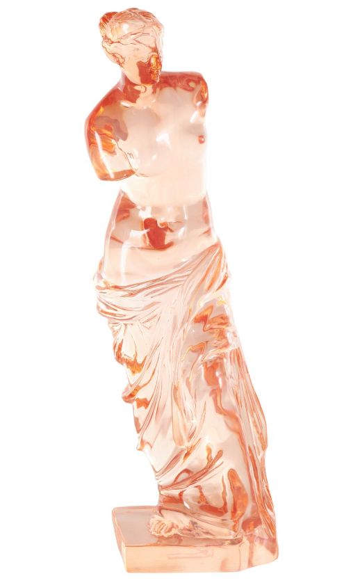 Deco Marche Cosmoliving by Cosmopolitan Orange Woman Tinted Decorative Sculpture-0