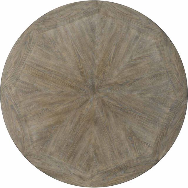 Powell® Franklin Gray Dining Table with Pewter Frame-3