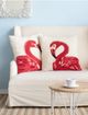 A & B Home 2-Piece Red/White Throw Pillow Set-2