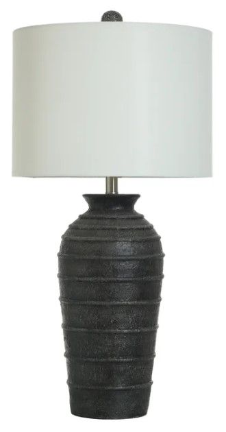 Stylecraft Poly Black Table Lamp -0