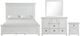 New Classic® Home Furnishings Jamestown 4-Piece White California King Panel Bedroom Set-0