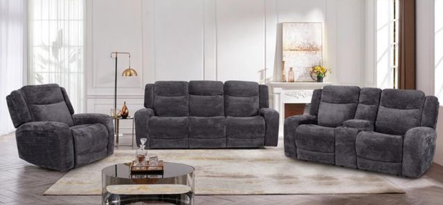 CHEERS Niobrara Lucie Charcoal Manual Glider Recliner-1