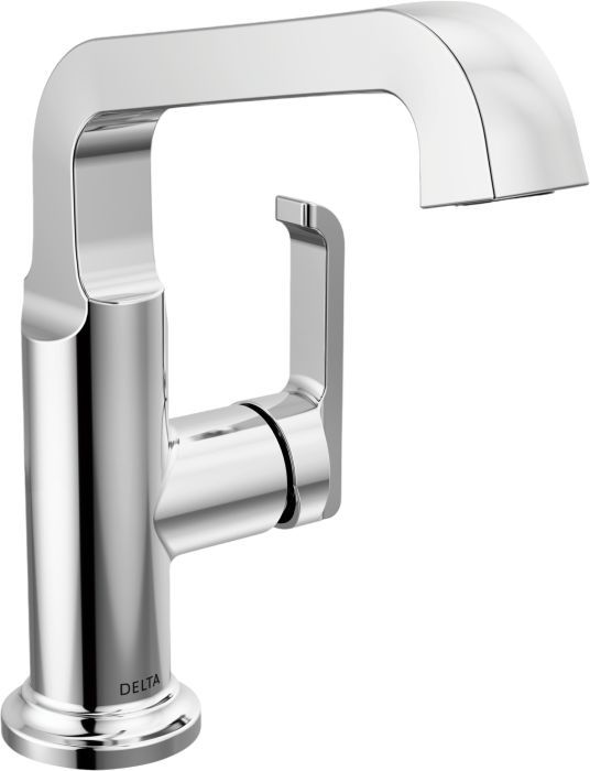 Delta Tetra™ Lumicoat® Chrome Single Handle Mid-Height Vessel Bathroom-0