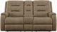 Flexsteel® Customizable Arlo Leather Manual Reclining Loveseat with Console-2