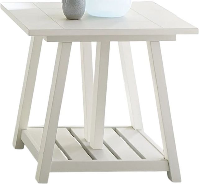 Liberty Furniture Summer House Oyster White End Table-0