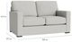 Bassett® Furniture Customizable Anson Track Arm Loveseat-4
