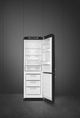 Smeg 50's Style Aesthetic 24'' 11.7 Cu. Ft. Black Bottom Freezer Refrigerator-1