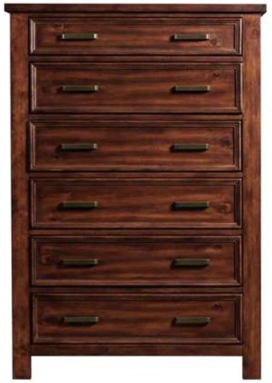 Elements International Sullivan Rich Cherry Chest-3