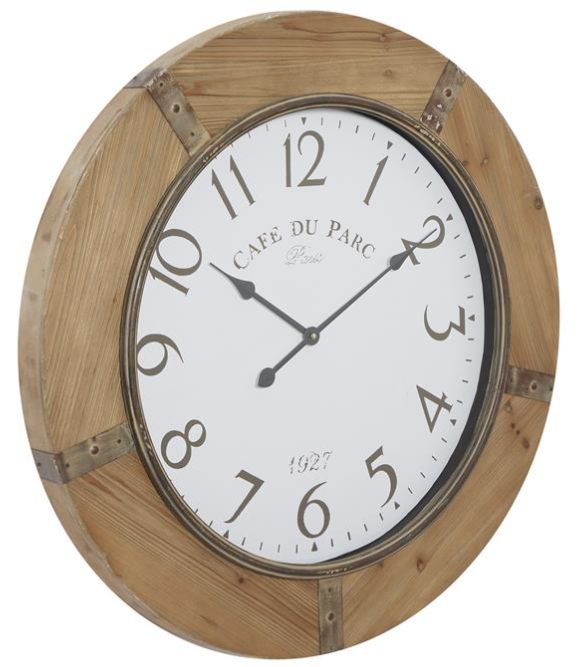 Deco Marche Brown 32'' Wall Clock-1