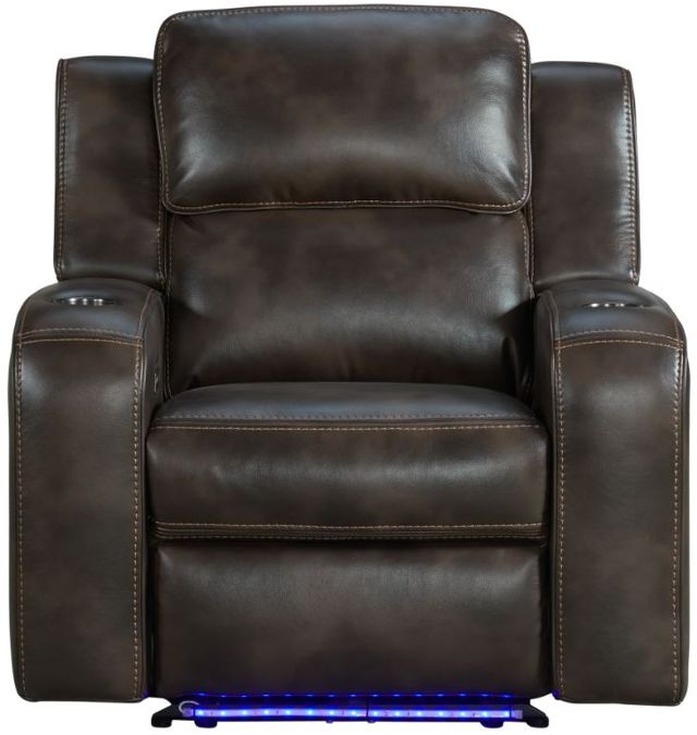 Intercon Silhouette Bolero Coffee Dual Power Recliner-0