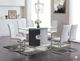 Global Furniture USA D219DT 7-Piece White Dining Set-1