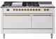 Ilve® Nostalgie II Series 60" White Pro Style Dual Fuel Range-0