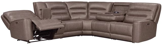 Parker House® Lawson 6-Piece Sydney Brunette Power Reclining L-Shape Sectional-1