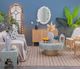 A & B Home Blue/White Accent Vase with Fish Pattern-4