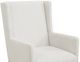 Elements International Avalanche Antique White Dining Arm Chair-5