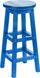 C.R. Plastic Generation Line Blue 30" Bar Stool-0