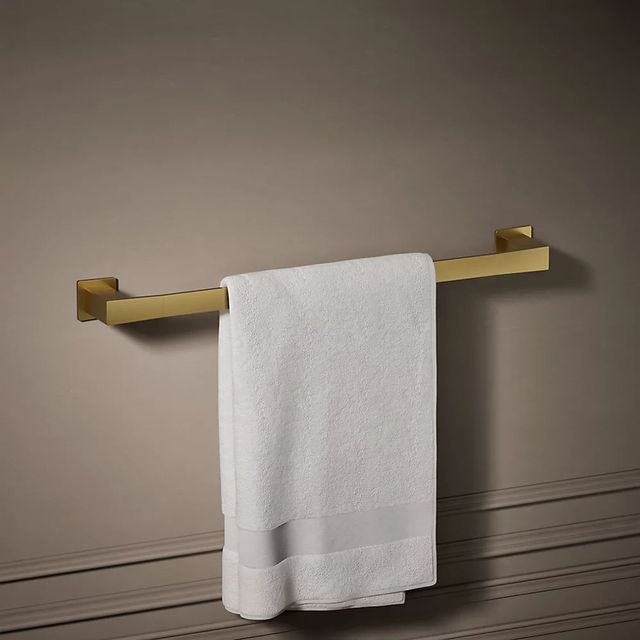 KOHLER® Honesty® Vibrant Brushed Moderne Brass 24" Towel Bar-1