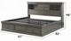 ACME Furniture Louis Philippe III Dark Gray Queen Bookcase Bed-4