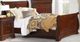 Elements International Chateau Vintage Cherry Full Sleigh Bed-0