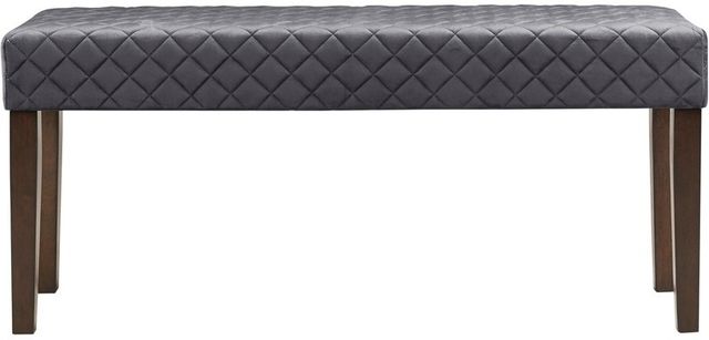 Olliix by 510 Design Cheshire Gray Quilted Upholstered Accent Bench-0