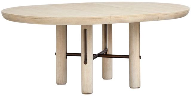Magnussen Home® Sunset Cove Sanibel Brown Extendable Round Dining Table-2