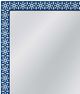 Bassett Mirror Kamal Ivory Blue Floor Mirror-2