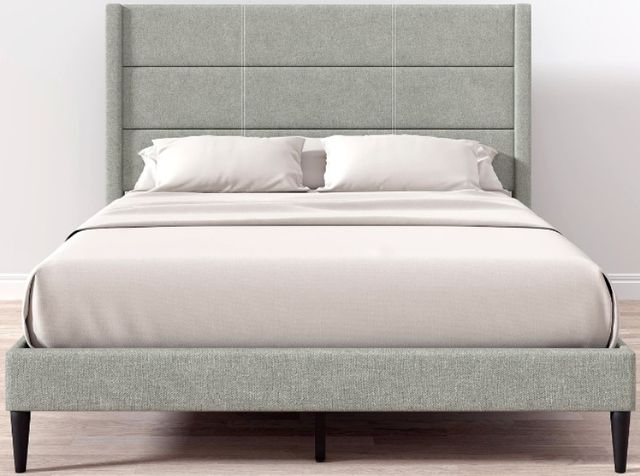 American Wholesale Furniture Tellworth Stone Queen Upholstered Bed-0