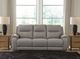 Signature Design by Ashley® Trendsetter Ash Power Reclining Sofa with Audio Seating-1