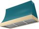 AGA Marquee 48" Salcombe Blue Wall Mounted Range Hood with Polished Brass Trim-0
