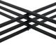 A & B Home Argus White Marble Table with Black Metal Base -4