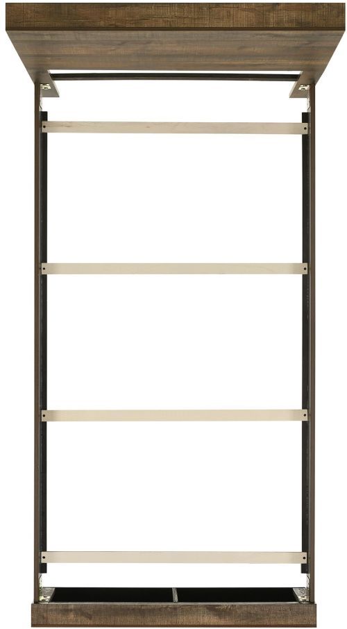 Elements International Bailey 4-Piece Warm Walnut Youth Twin Panel Bedroom Set-3