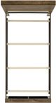 Elements International Bailey 4-Piece Warm Walnut Youth Twin Panel Bedroom Set-3