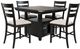 Jofran Inc. Altamonte 5-Piece Dark Charcoal/Gray Dining Set-0