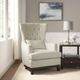 Mazin Furniture Adriano Beige Upholstered Accent Chair-3