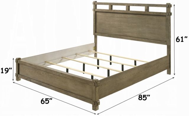 ACME Furniture Colton Antique White Oak Queen Panel Bed-3