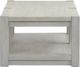 Magnussen Home® Burgess Calico Grey Rectangular Shelf Cocktail Table with Casters-2